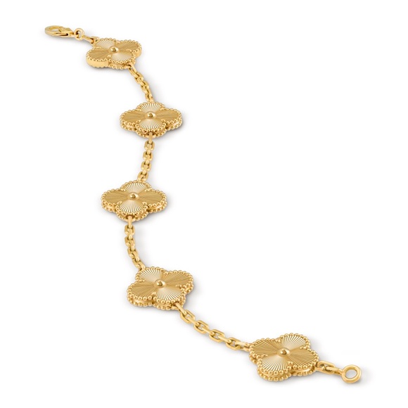 Van Cleef & Arpels Gold Floral Bracelet - Picture 2 of 2